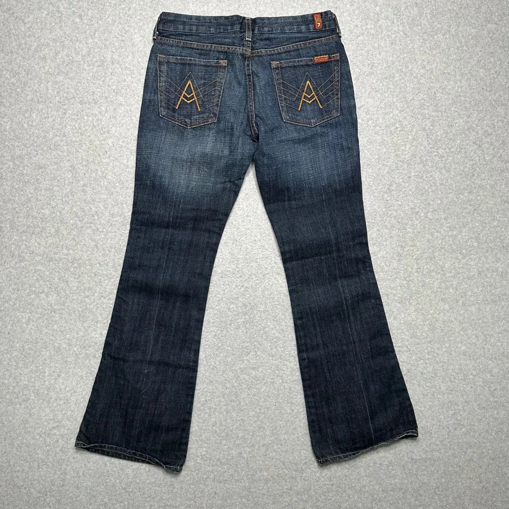 7 For All Mankind A Pocket Flare Jeans Dark Wash Denim Size 29 U130163U-163U